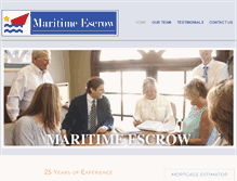 Tablet Screenshot of maritimeescrow.com